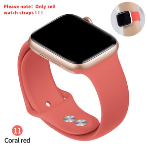 Soft Silicone Replacement Sport Band For 38mm Apple Watch Series1 2 3 4 5 42mm Wrist Bracelet Strap For iWatch Sports Edition